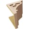 Ekena Millwork 11"W x 11"D x 11"H Wide Mayflower Rough Cedar Woodgrain TimberThane Corbel, Primed Tan CORUR11X11X11MAYRCPR - alternate 2